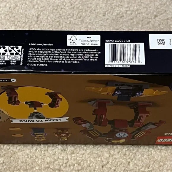 NWT - Lego Marvel Iron Man Hulkbuster vs. Thanos - 4 yr old + - Picture 3 of 3